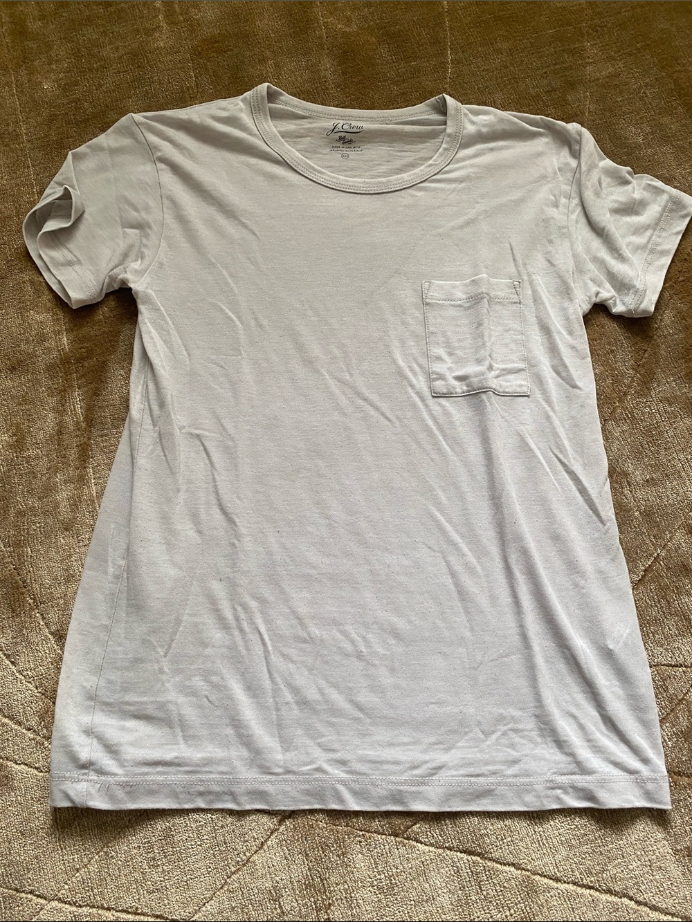 J. Crew knit goods grey Pocket Crewneck Tee